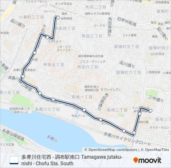 調41 bus Line Map