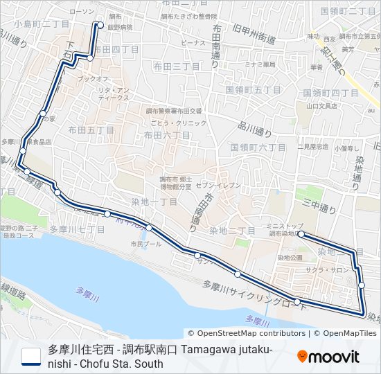 調46 bus Line Map