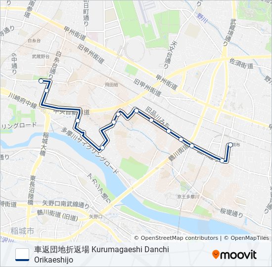 調51 bus Line Map