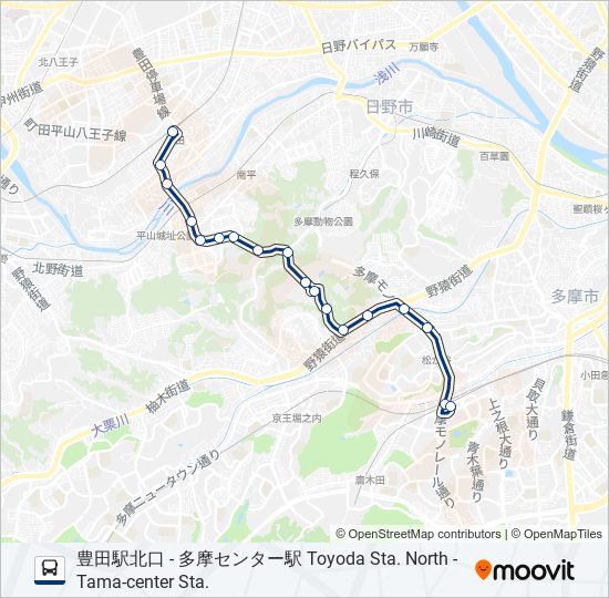 豊32 bus Line Map