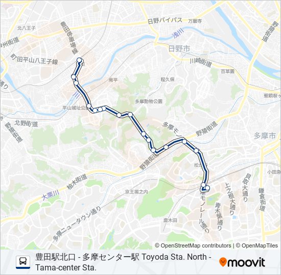 豊32 バスの路線図