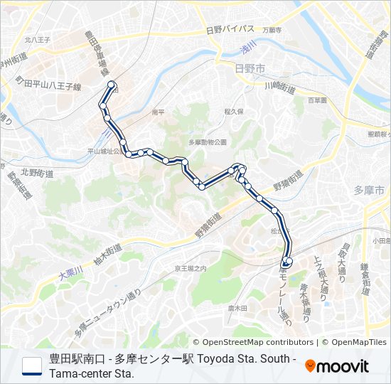 豊33 バスの路線図