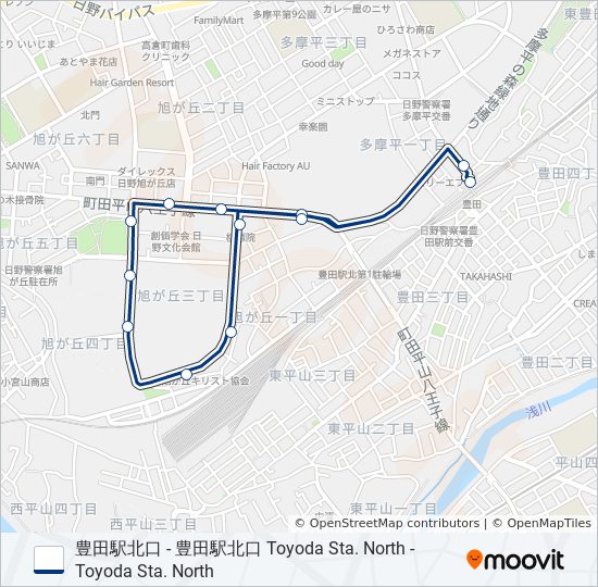 豊41 バスの路線図