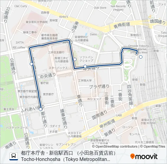 都庁出  Line Map