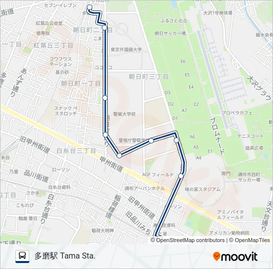 飛02 の路線図