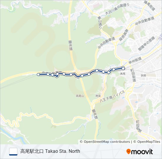 高01 バスの路線図