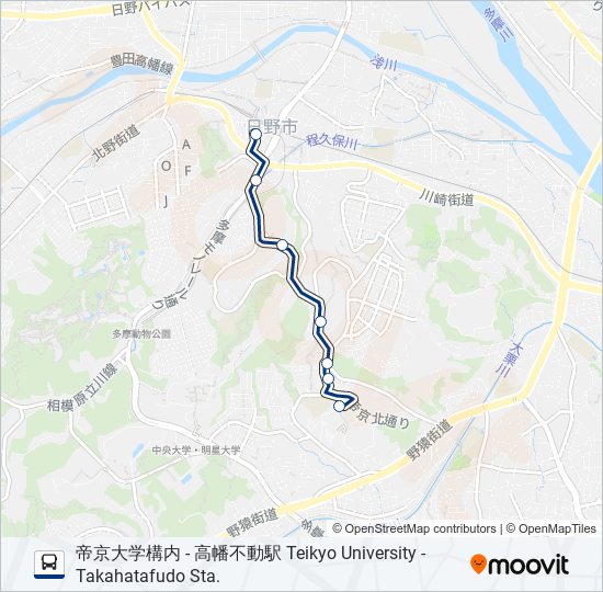 高23 bus Line Map