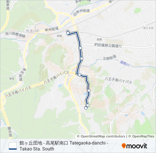 高24 バスの路線図