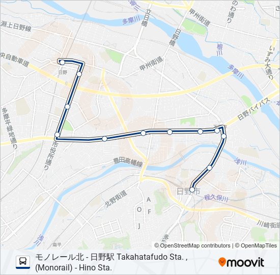 高32 bus Line Map