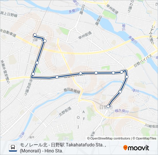 高32 bus Line Map