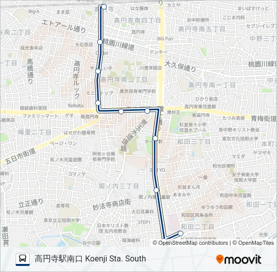高46 の路線図