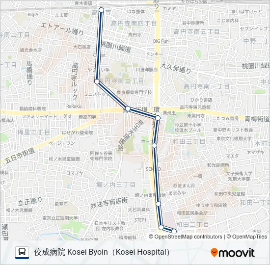 高46 の路線図