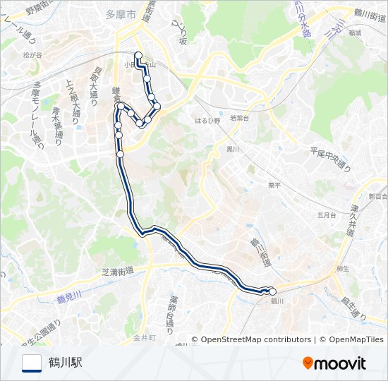 鶴31 バスの路線図