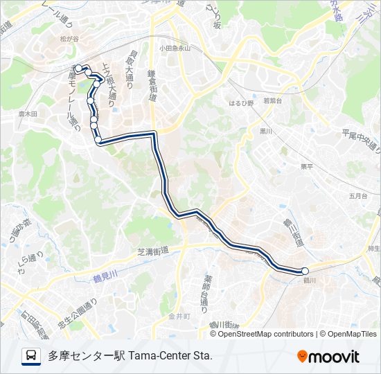 鶴32 bus Line Map