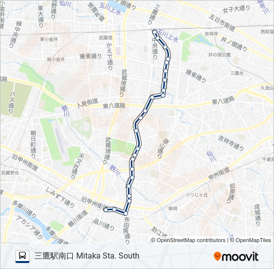 鷹66 bus Line Map