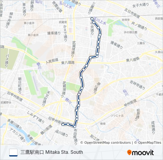 鷹66 bus Line Map