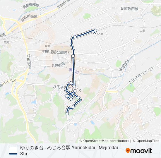め小01 bus Line Map