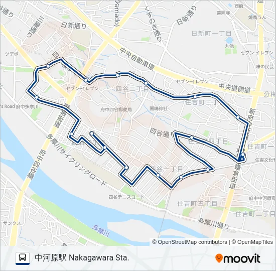 よつや苑 の路線図
