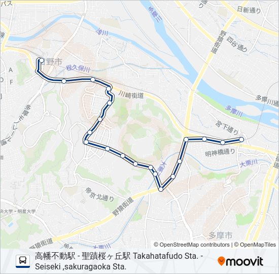 三沢台線  Line Map