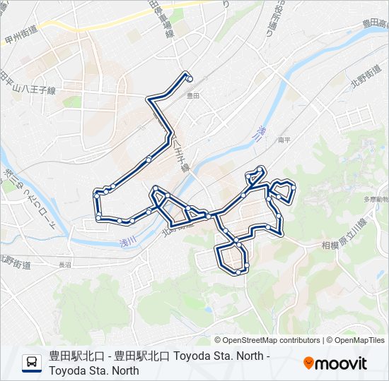 平山循環 bus Line Map