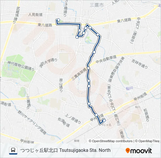 新川中原  Line Map