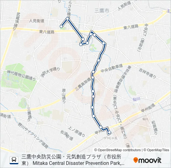 新川中原 の路線図