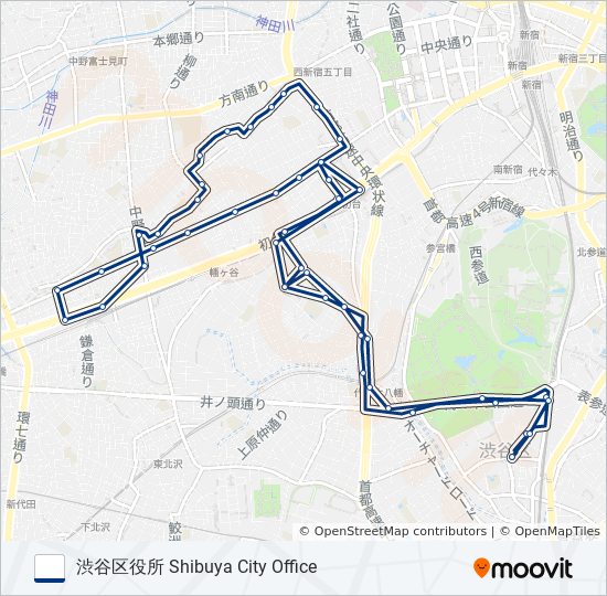 春の小川 bus Line Map