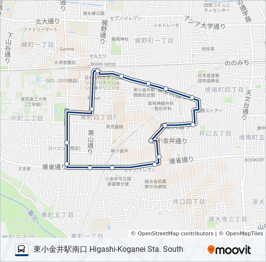 東町循環 bus Line Map