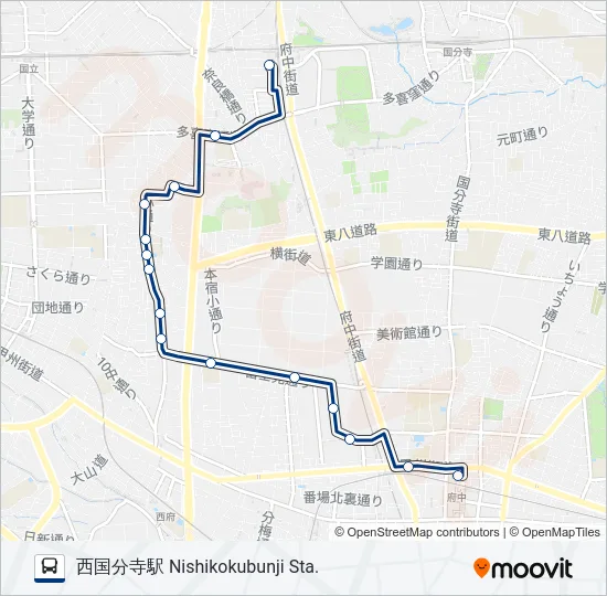 西国45 の路線図
