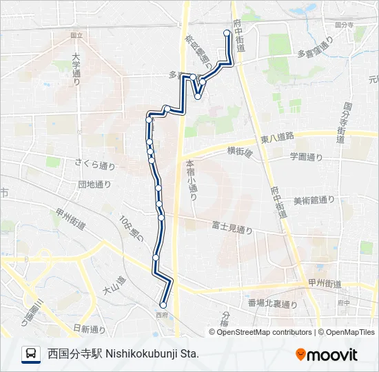 西府01  Line Map