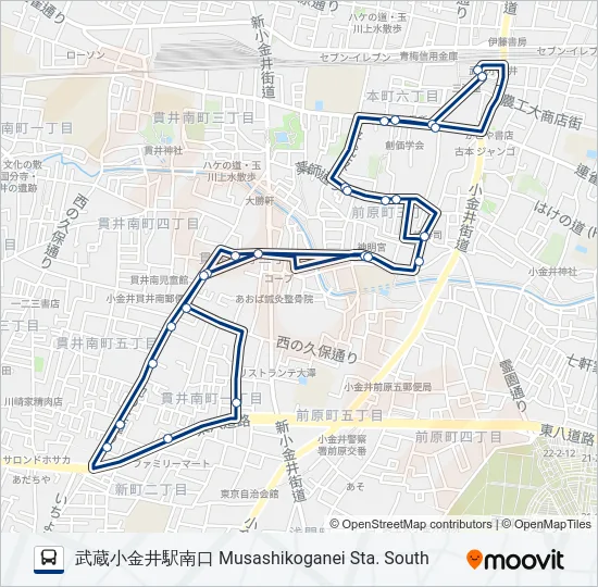 貫井前原  Line Map