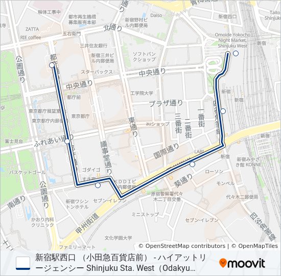 WE-ハ入 bus Line Map