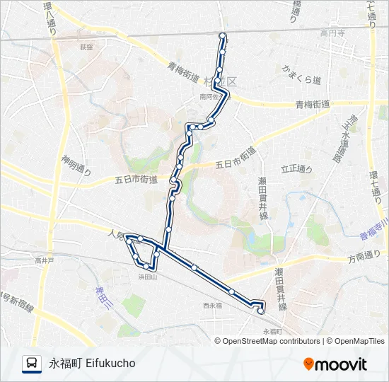 けやき-庫 の路線図
