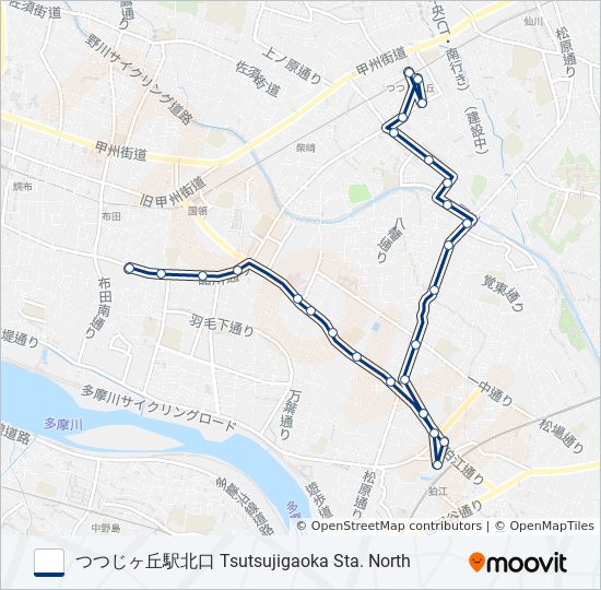 丘21-庫 バスの路線図