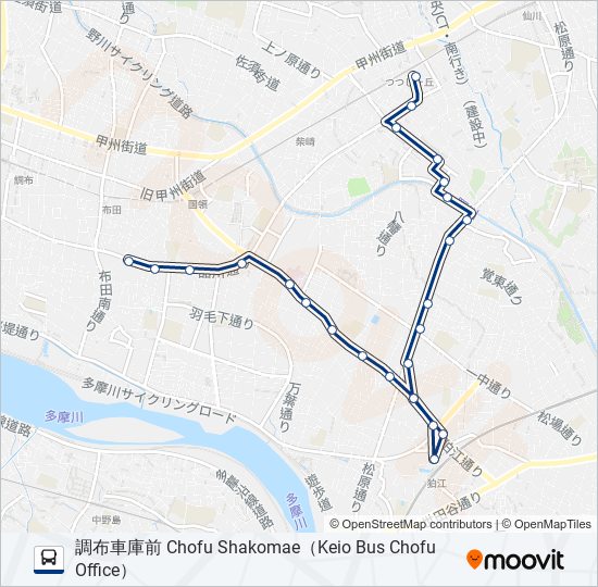 丘31-庫 バスの路線図