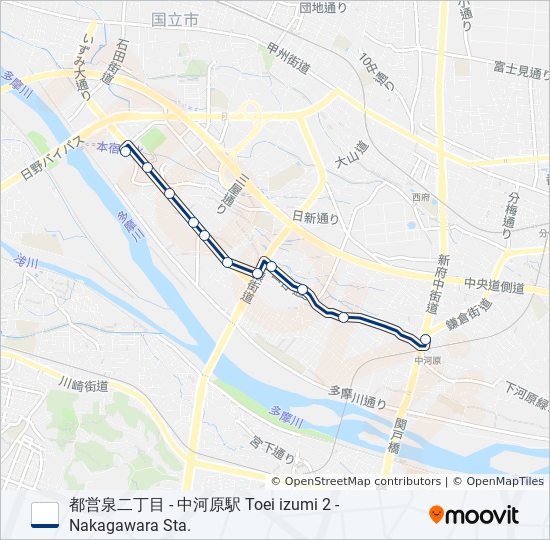 中02-三 bus Line Map