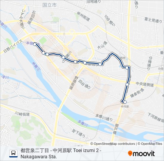 中03-N bus Line Map