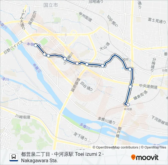 中03-N の路線図