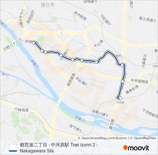 中03-N バスの路線図