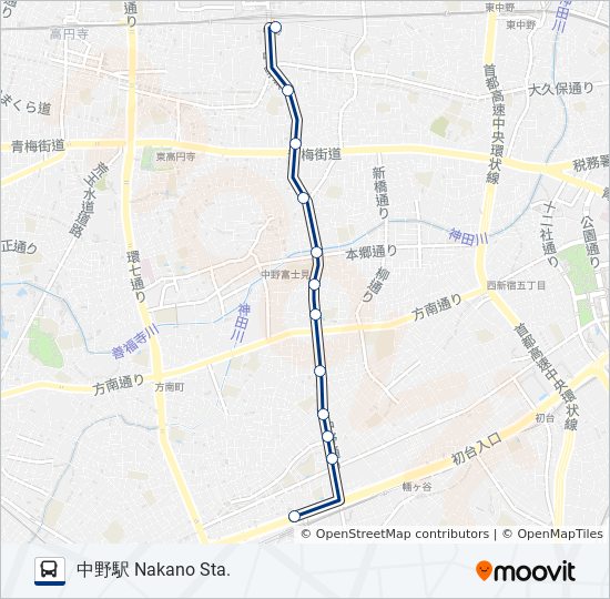 中82-★ bus Line Map