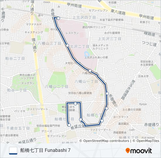 八01-七 bus Line Map