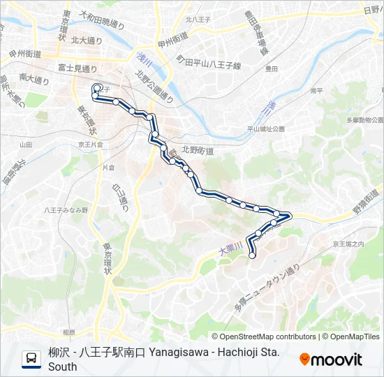 八60-柳 の路線図