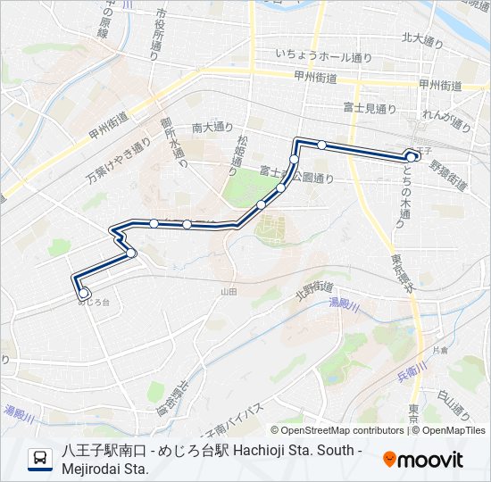 八67-め bus Line Map