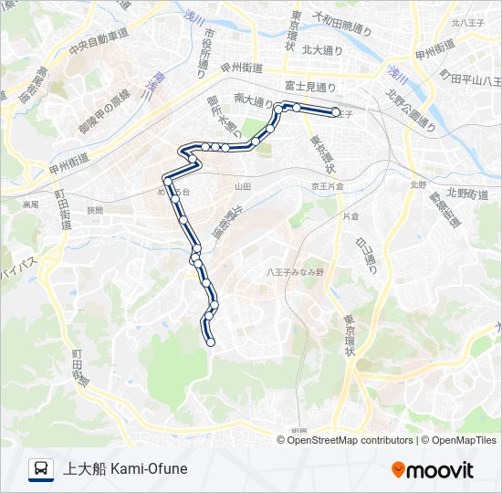 八67-船 bus Line Map