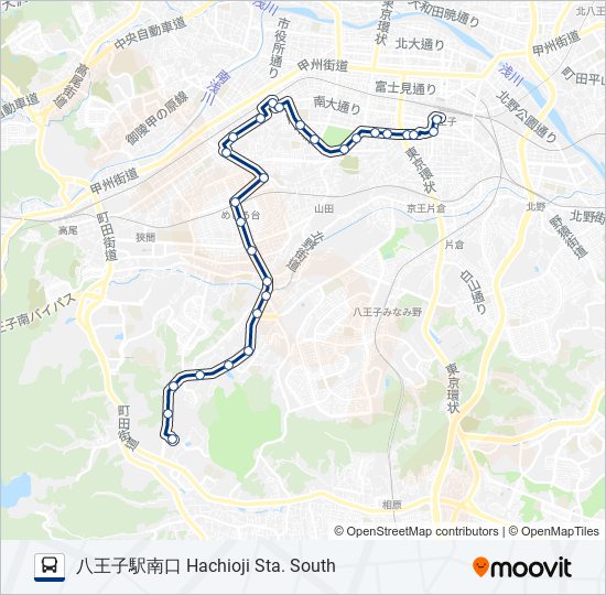 八96-南 bus Line Map