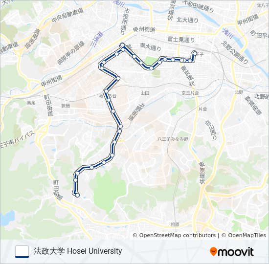 八96-南 bus Line Map