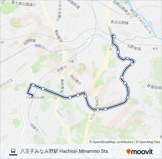 北06-北 の路線図