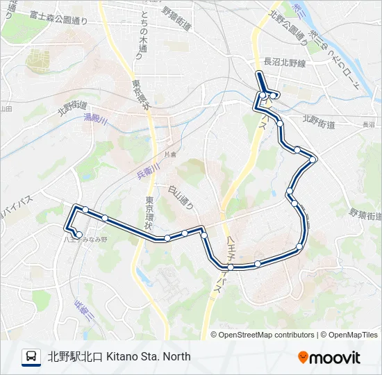 北06-北 の路線図