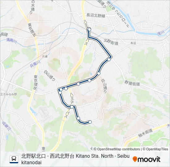 北10-北  Line Map