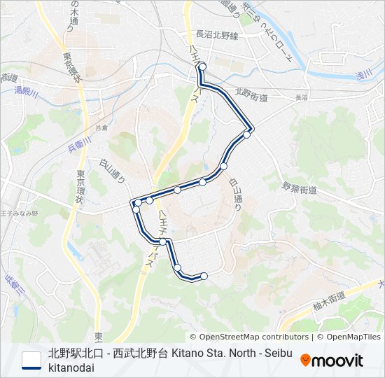 北10-北 bus Line Map